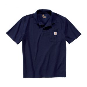 Carhartt Contractors Work Pocket Polo Shirt Bleu foncé L