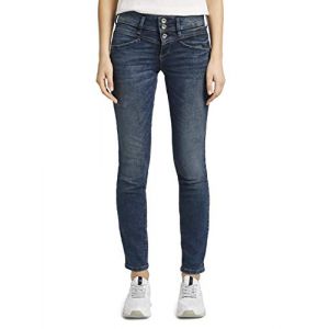 Tom Tailor Alexa Slim Jean, 10125-Random Bleached Blue Denim, 27W / 32L Femme