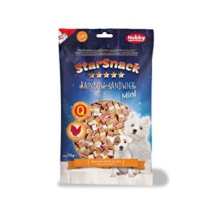 Nobby Star Snack Mini Soft Chicken Rainbow Sandwich
