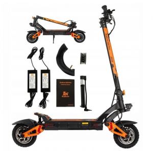 Trottinette Électrique Tout-Terrain Kukirin G3 Pro Moteurs 2400w Batterie Au Lithium 52v23ah 65km/H 80km Pneus Tout-Terrain 10