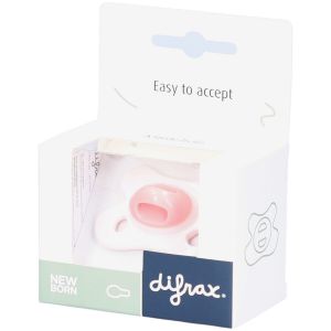 Difrax Sucette Nouveau-n&eacute; Natural Fit &ndash; Pour Pr&eacute;matur&eacute;s et B&eacute;b&eacute;s 0M+ &ndash; C&oelig;ur rose