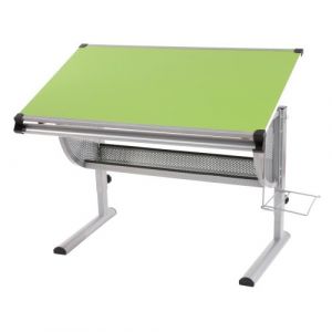 Banc de bureau de bureau avec modèle d'oxford en métal d'inclinaison réglable Couleur : VERT