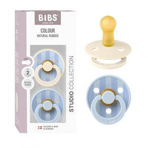 BIBS STUDIO Colour 2 Pack Block - Baby Blue | +6 Monate