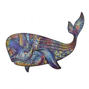 Puzzle en bois - La Baleine Bleue - Creatifwood