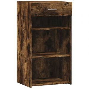 VidaXL Buffet chêne fumé 50x42,5x93 cm bois d'ingénierie, armoire, armoire latérale, armoire de rangement, armoire, placard, buffet haut