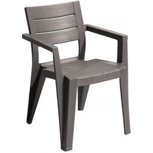 Keter JULIE Chaise de jardin, 61,5 x 58,5 x 79 cm, cappuccino 17209497