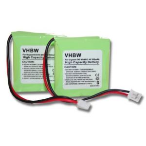 Vhbw 2 x batteries Ni-MH 500mAh (2,4 V) pour Siemens Gigaset