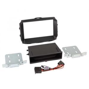 Acv Adaptateur de façade 2-DIN soft touch Inbay Alfa Romeo Giulietta 10/2013-> noir