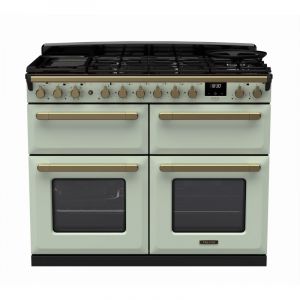 Falcon PIANO DE CUISSON ESTEL DELUXE BC TAB MIX 110 CM VERT PASTEL LAITON ANTIQUE