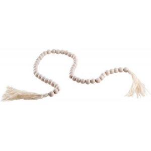 Ruedelafete Guirlande de perles en bois 71cm