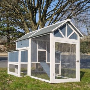 Versele Laga Poulailler Deluxe bleu toit shingle gris jusqu&agrave; 12 poules Gris