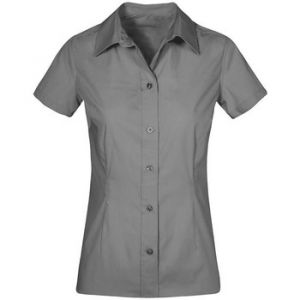 Image de Promodoro Chemise Business manches courtes Femmes, XS, gris acier