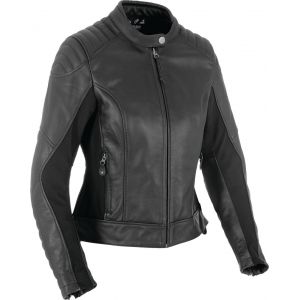 Oxford Beckley Veste en cuir de moto dames Noir L