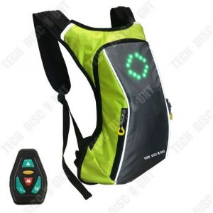 Td V&eacute;lo T&eacute;l&eacute;commande Sans Fil Led &Eacute;clairage Avertissement Sac &Agrave; Dos Clignotant Sac &Agrave; Dos V&eacute;lo Sac &Eacute;clairage V&eacute;lo Sac &Agrave; Dos