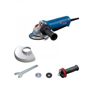 Bosch Professional Meuleuse angulaire filaire GWS 12-125 P (Ø disque : 125 mm, 1 200 W, y compris poignée auxiliaire Vibration Control, capot de protection, clé à ergots)