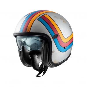 Premier Casque moto jet Vintage Platinum EX77