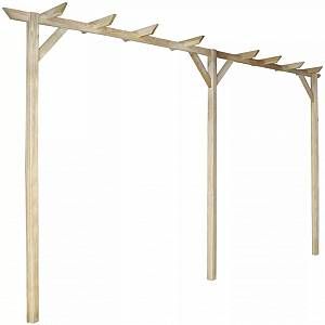 Image de VidaXL Pergola de jardin en bois 400 x 40 x 205 cm