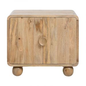 Made In Meubles - Petit buffet en bois de manguier Horta - Bois clair