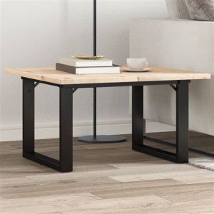 VidaXL Pieds de table basse cadre en O 60x50x38 cm fonte, pied de table, pied de table d’extrémité,, pied de table d’appoint, pied de fer