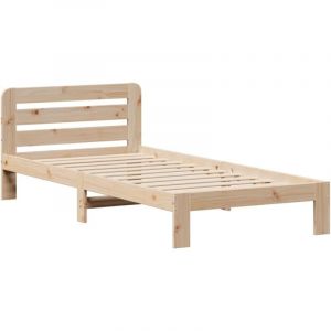 VidaXL Cadre de lit sans matelas 90x190 cm bois de pin massif