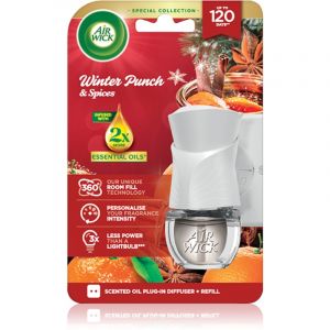 Air Wick Electric Winter Punch Winter Punch & Spices ambientador el&eacute;ctrico con recarga 19 ml