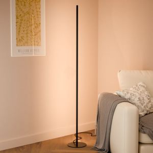 Nolt Lampadaire Lampadaire - Lampe stable dimmable - Lampadaire salon - 2700K - Noir mat
