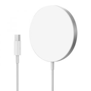 Chargeur Magsafe Magn&eacute;tique 15W pour iPhone 17 Pro Max Mayaxess Blanc