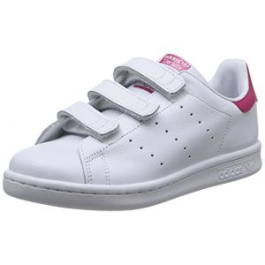 Image de Adidas Stan Smith vl cuir Enfant-31-Blanc + Rose