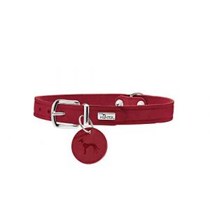 Hunter AALBORG Collier pour chien en cuir simple, solide, confortable, 42