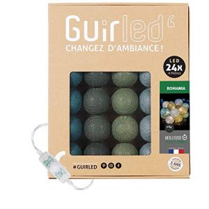 Romania Classique Guirlande lumineuse boules coton led usb 24 boules - 24 boules