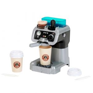 Klein Theo 9510 Machine à espresso Barista | Avec réservoir d'eau et fonction de circulation de l'eau | Avec dosettes de café, presse-café, gobelets, etc. | Jouet pour enfants à partir de 3 ans