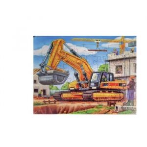 Puzzles pour enfants de chantier de 40 pi&egrave;ces -Tractopelle