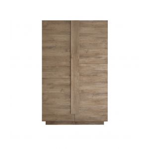 Calicosy Buffet haut 2 portes et 8 &eacute;tag&egrave;res - L182 cm - Effet bois