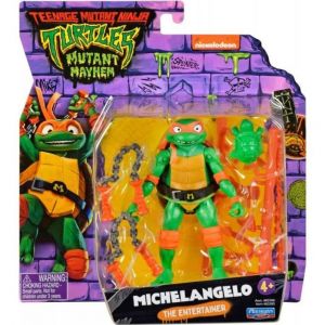 Bandai Coffret Tortues Ninja Michelangelo Accessoires Figurine 12 Cm Turtle Set Personnage Tmnt 1 Carte tigre Nouveaute