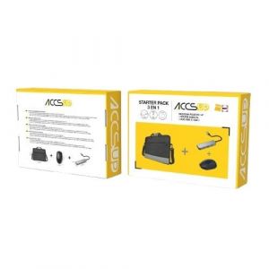 Accsup Pack 3 en 1 - 14'' PC bag + Mouse + USB C 4 en1 Hub