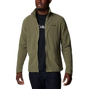 Columbia Fast Trek Light Full Zip Fleece - Veste polaire taille XL, vert olive/noir/gris