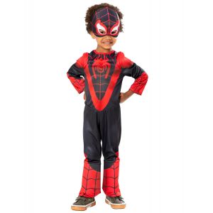 Rubie's Marvel Officiel - SPIDER-MAN - Déguisement Classique Spinn Miles Morales pour Enfants - Spidey et Ses Amis -Costume avec Combinaison et Masque - Pour Halloween, Carnaval, Noël