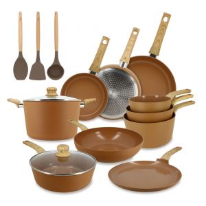 Menastyl Set 13 pièces de cuisson aluminium - compatible induction