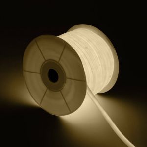 Bobine Néon Led Flexible 360º Rond Dimmable 220v Ac 120led/M Ip67 Blanc Neutre 50 Mètres Sur Mesure Coupe Tous Les 100cm Blanc Neutre 50 M