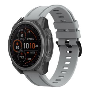 Imoshion QuickFit Line Bracelet en silicone Garmin Watch | Fixation 20 mm - Gris