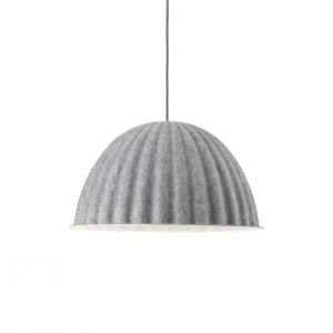 Muuto Suspension acoustique Under The Bell Small / Feutre - Ø 55 cm gris en tissu