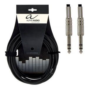 Alpha audio 190020 Basic Line Câble pour Instrument Jack 6,3 mm 1,5 m Noir