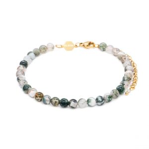 Bracelet Femme Sloya Serena en pierres Agate Arbre