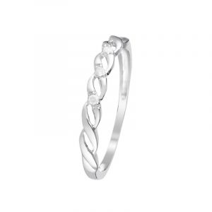 Caratelli - Bague Beautiful Twist Diamants 0.03 ct or blanc