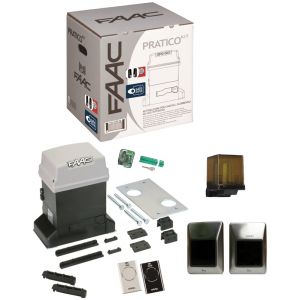 FAAC KIT PRATICO PLUS INTEGRAL Motorisation portail coulissant 230V