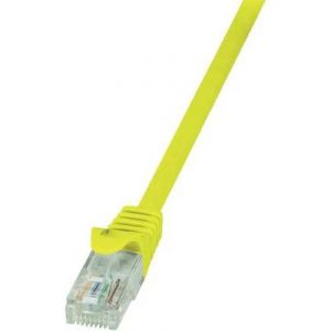 Logilink CP2017U - Câble réseau RJ45 CAT 6 U / UTP 0,25 m Jaune