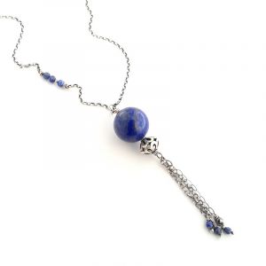 Sautoir ethnique lapis lazuli