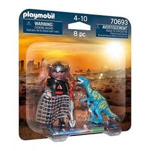 Playmobil Duo Braconnier et vélociraptor