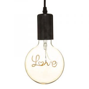 Image de Ampoule E27 Led Suspension "Love" 17cm Ambre Prix