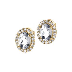 Jacques Lemans Boucles d'oreilles &agrave; fermoir &agrave; poussette SE-O116E 925 Argent